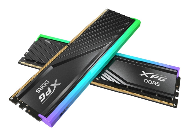 RAM памет ADATA LANCER BLADE RGB, 64GB(2x32GB) DDR5 6000MHz CL30 - AX5U6000C3032G-DTLABRBK - 1