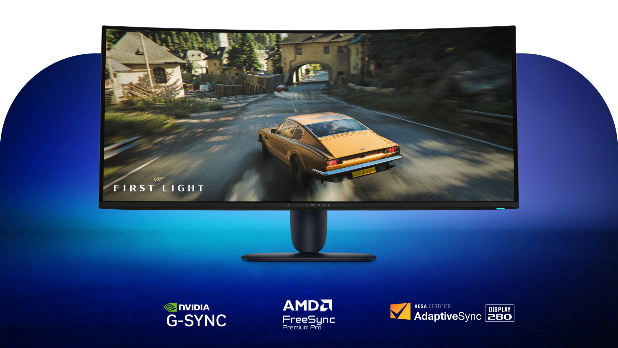 Монитор Dell Alienware AW3426DW, 34" UWQHD (3440x1440) QD-OLED 280Hz, 21:9, 1800R, 0.03ms, 99% DCI-P3, DP1.4, 2xHDMI2.1, USB-C - 3