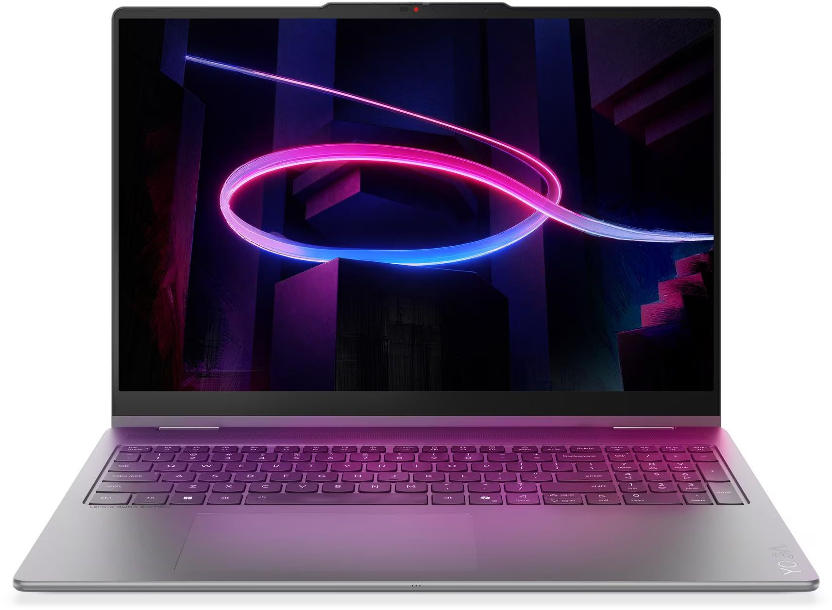 Лаптоп Lenovo Yoga 7 2-in-1 16IPH11 Aura Edition, 16" WUXGA IPS Touch, Intel Core Ultra 7 355, 32GB DDR5, 1TB NVMe SSD, Windows 11 - 83TE000WBM - 3