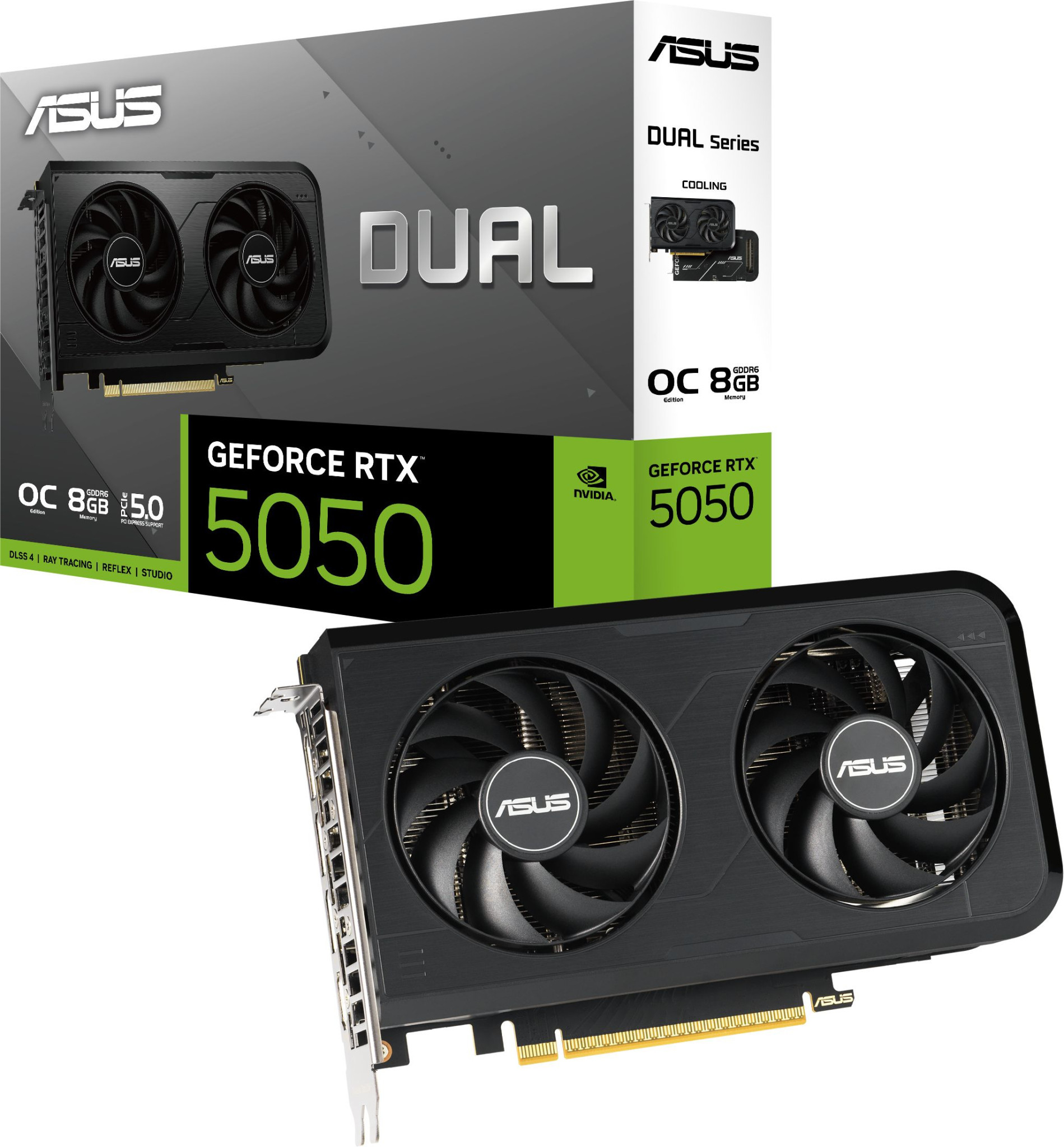 Видео карта Asus DUAL GeForce RTX 5050 OC 8GB GDDR6, 128bit - 90YV0N72-M0NA00