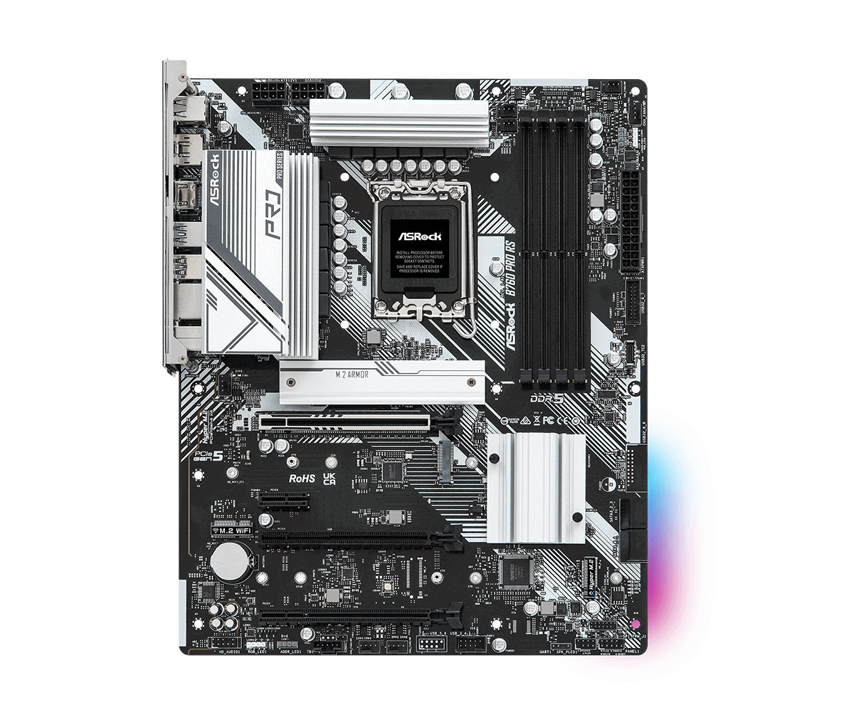 Дънна платка Asrock B760 PRO RS, LGA1700, 4xDDR5 - 90-MXBKS0-A0UAYZ - 2