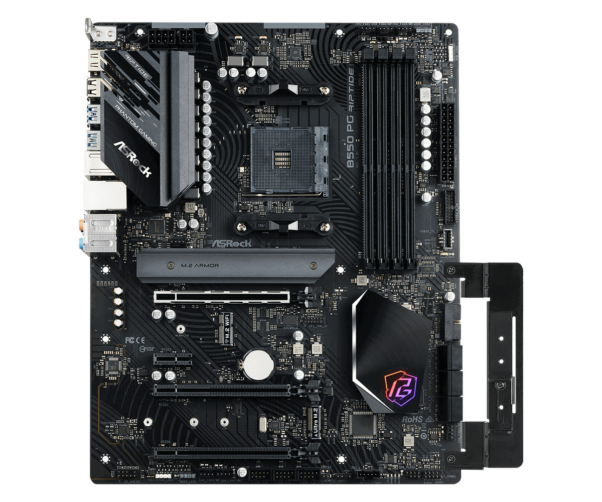 Дънна платка AsRock B550 Phantom Gaming RIPTIDE, AM4, DDR4 - 5