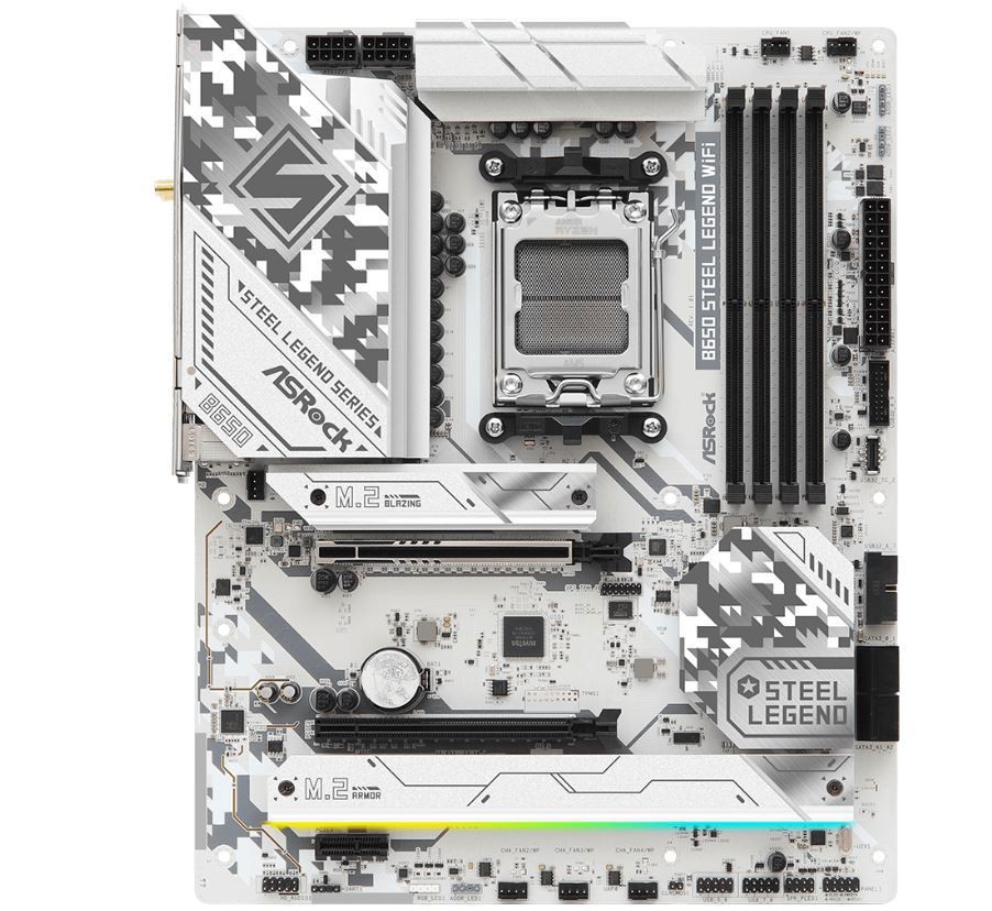 Дънна платка AsRock B650 Steel Legend, AM5, 4x DDR5, Wi-Fi 6E BT - 2
