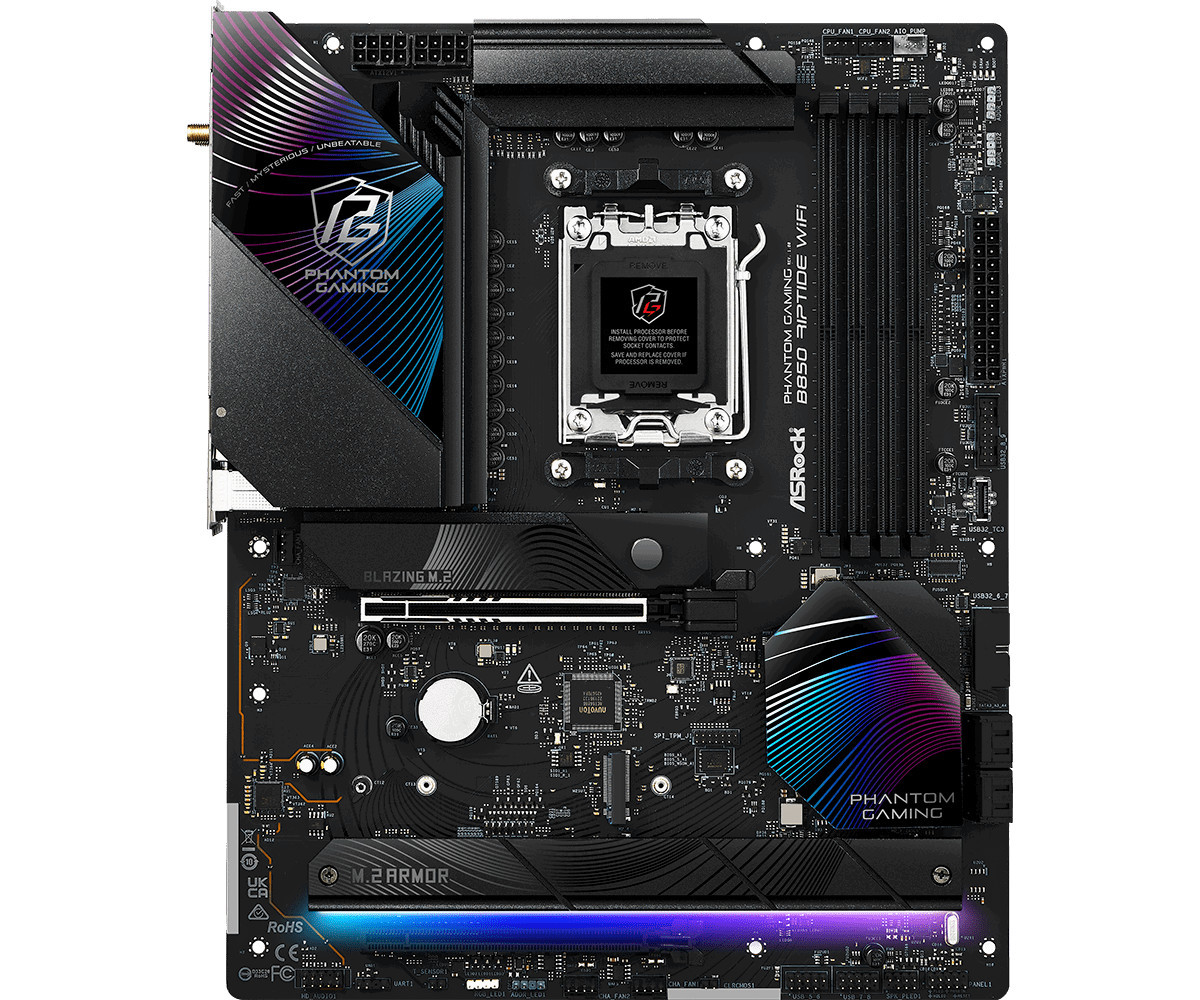 Дънна платка AsRock B850 RIPTIDE WIFI7, AM5 - 2