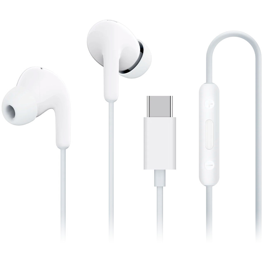Слушалки Xiaomi Type-C Earphones, In-Ear, USB Type-C, Микрофон, IP54, Бели - BHR8931GL - 1