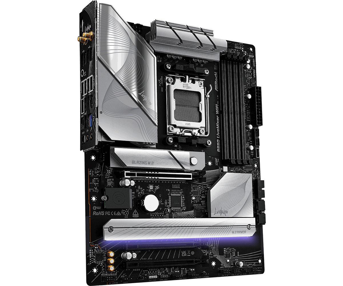 Дънна платка AsRock B850 LiveMixer WiFi, AM5 - 3