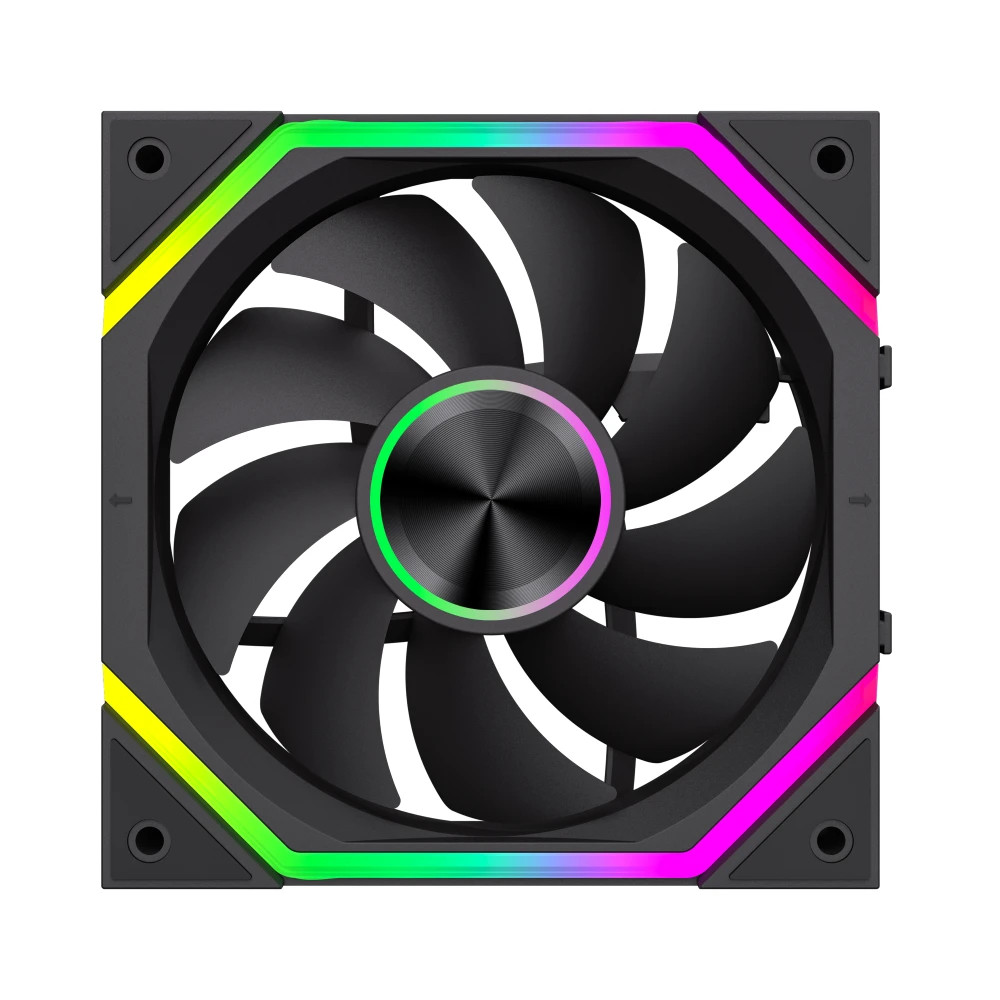 Комплект вентилатори Gamemax Fan Pack 3-in-1, 3x120mm A-RGB Daisy-Chain - 9501-0201R0041 - 8