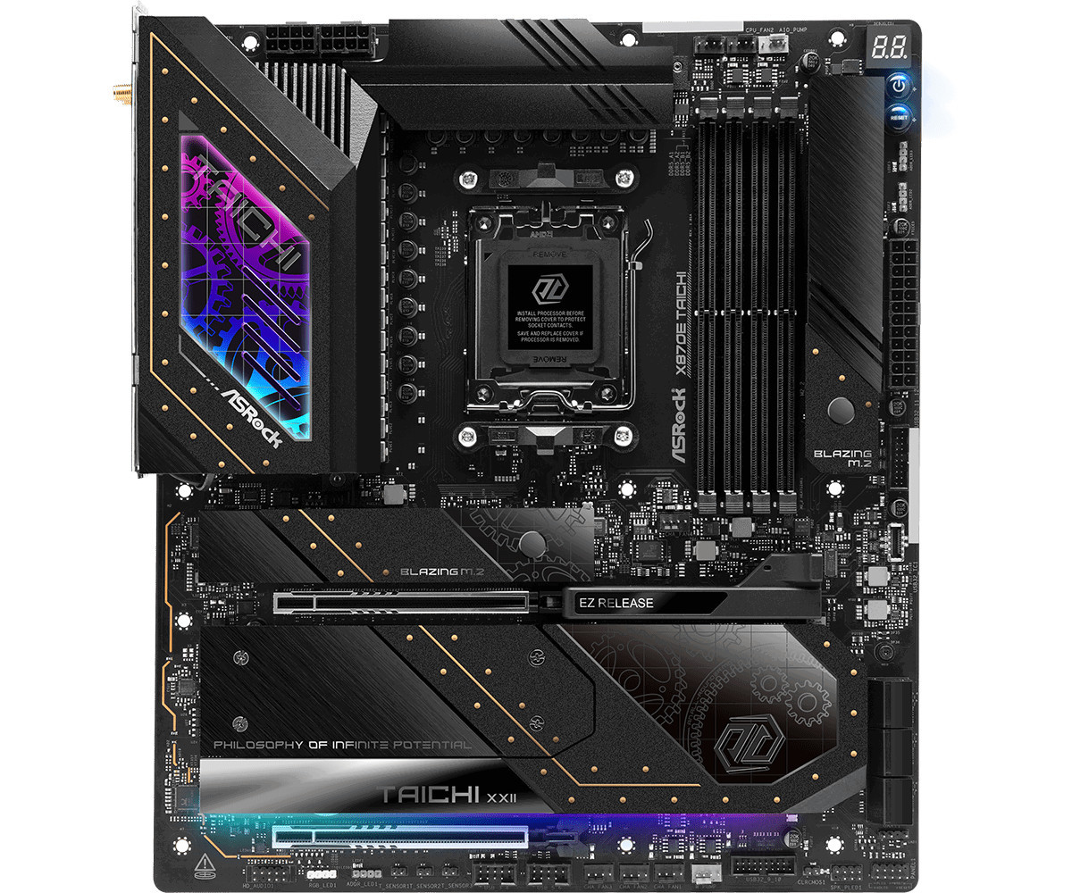 Дънна платка AsRock X870E TAICHI, AM5 - X870E TAICHI - 2