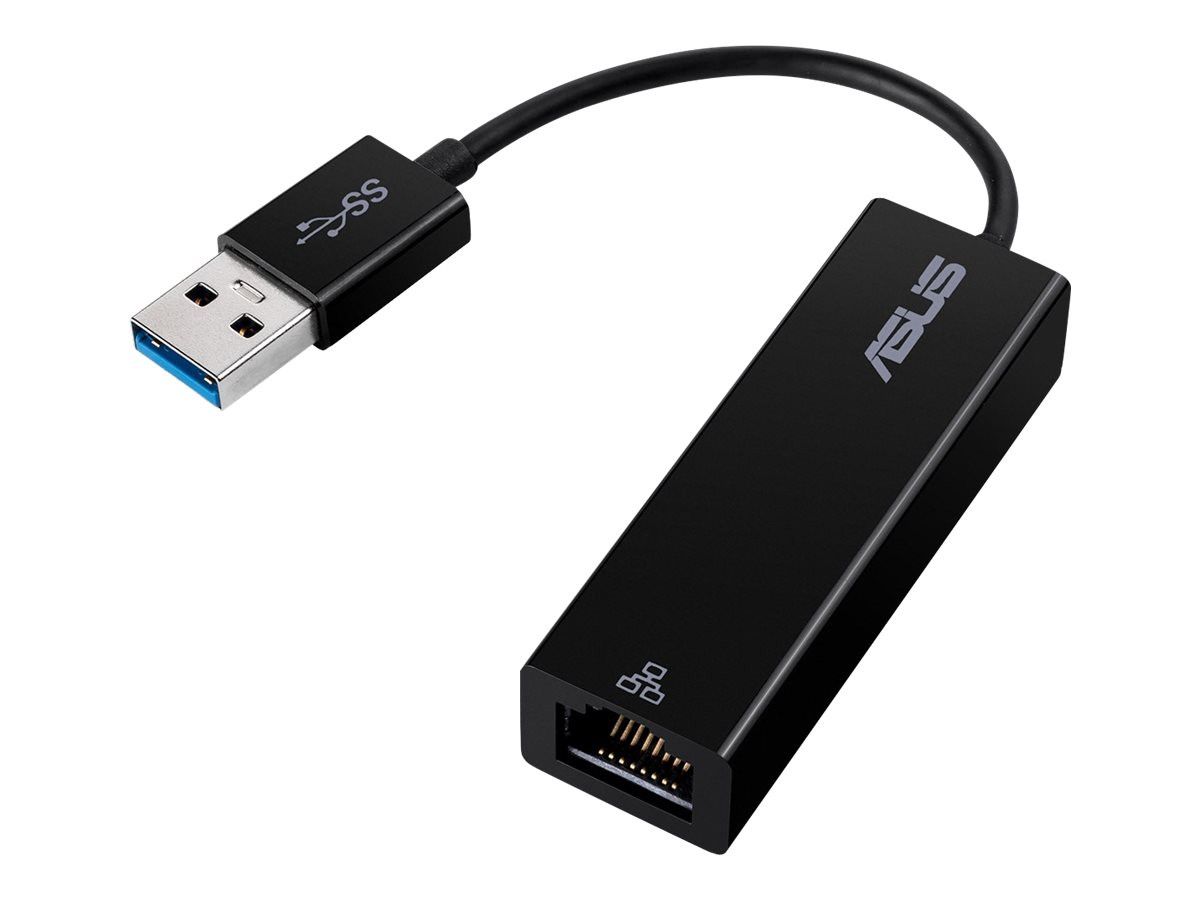 Мрежов адаптер ASUS USB 3.0 to RJ45, Gigabit Ethernet, USB-A 3.0 - 90XB05WN-MCA030 - 1