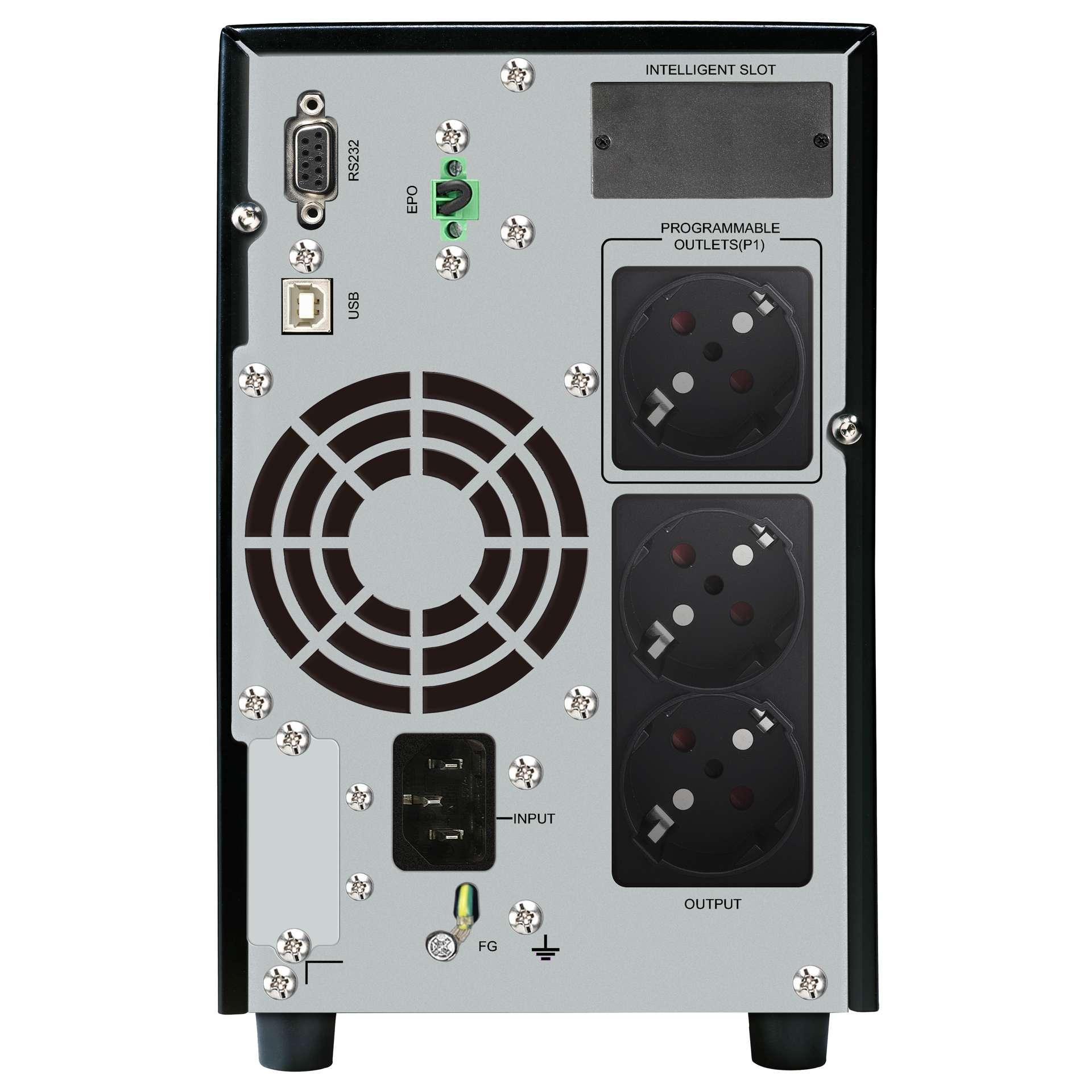 Токозахранващо устройство POWERWALKER VI 1500 CW, 1500VA/1050W, Line Interactive, LCD, Pure Sine Wave - POWER-UPS-VI1500CW - 3