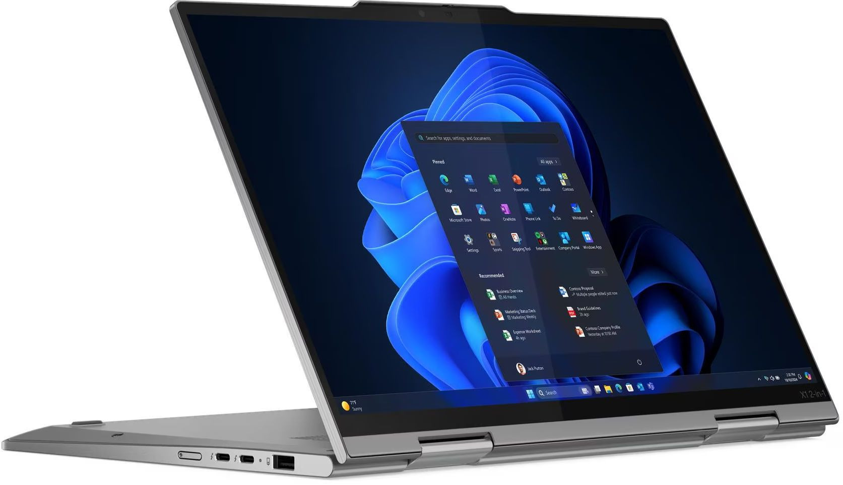 Лаптоп Lenovo ThinkPad X1 2-in-1 G10, 14" 2.8K, Intel Core Ultra 7 265U vPro, 64GB DDR5, 2TB SSD Gen5, Windows 11 Pro - 21NUS0PR00 - 1