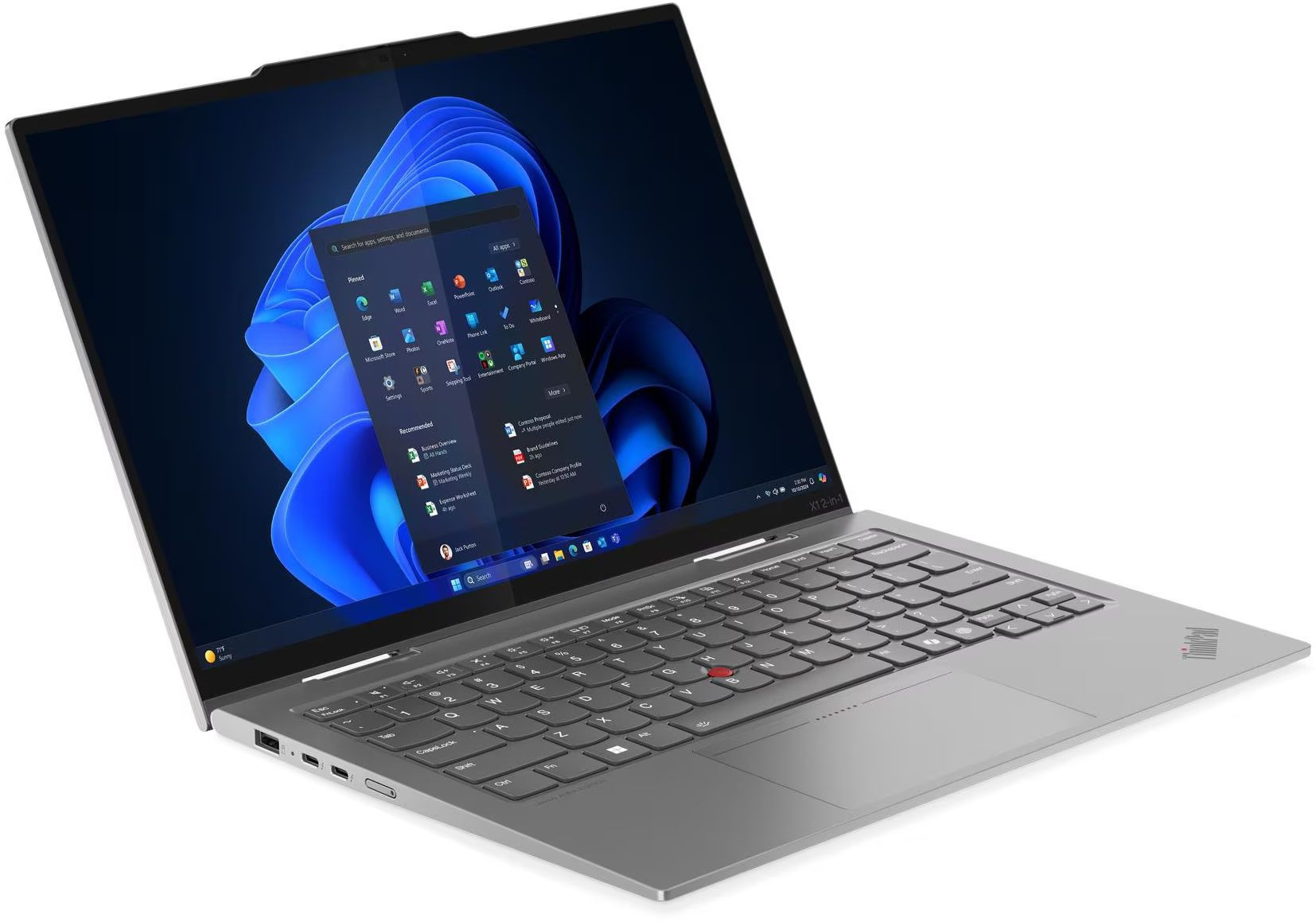 Лаптоп Lenovo ThinkPad X1 2-in-1 G10, 14" 2.8K, Intel Core Ultra 7 265U vPro, 64GB DDR5, 2TB SSD Gen5, Windows 11 Pro - 21NUS0PR00 - 4
