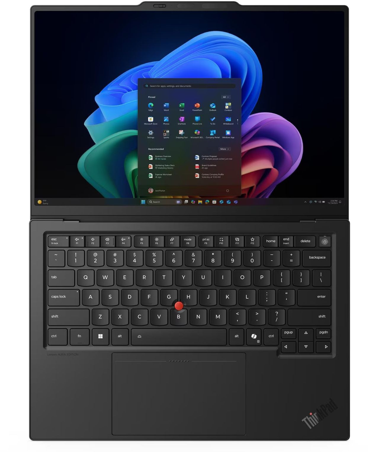 Лаптоп Lenovo ThinkPad X1 Carbon G14 Aura Edition, 14" WUXGA Touch, Intel Core Ultra 7 358H, Intel Arc B390, 64GB DDR5, 1TB SSD, Windows 11 Pro - 21V70022BM - 6