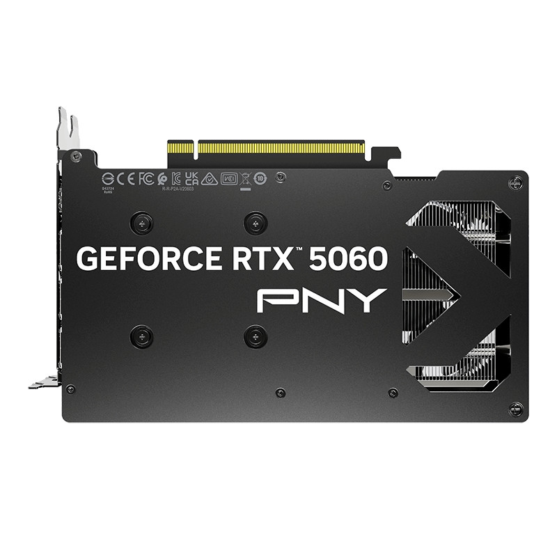 Видео карта PNY GeForce RTX 5060, 8GB GDDR7, 128-bit, OC Dual Fan - VCG50608DFXPB1-O - 9