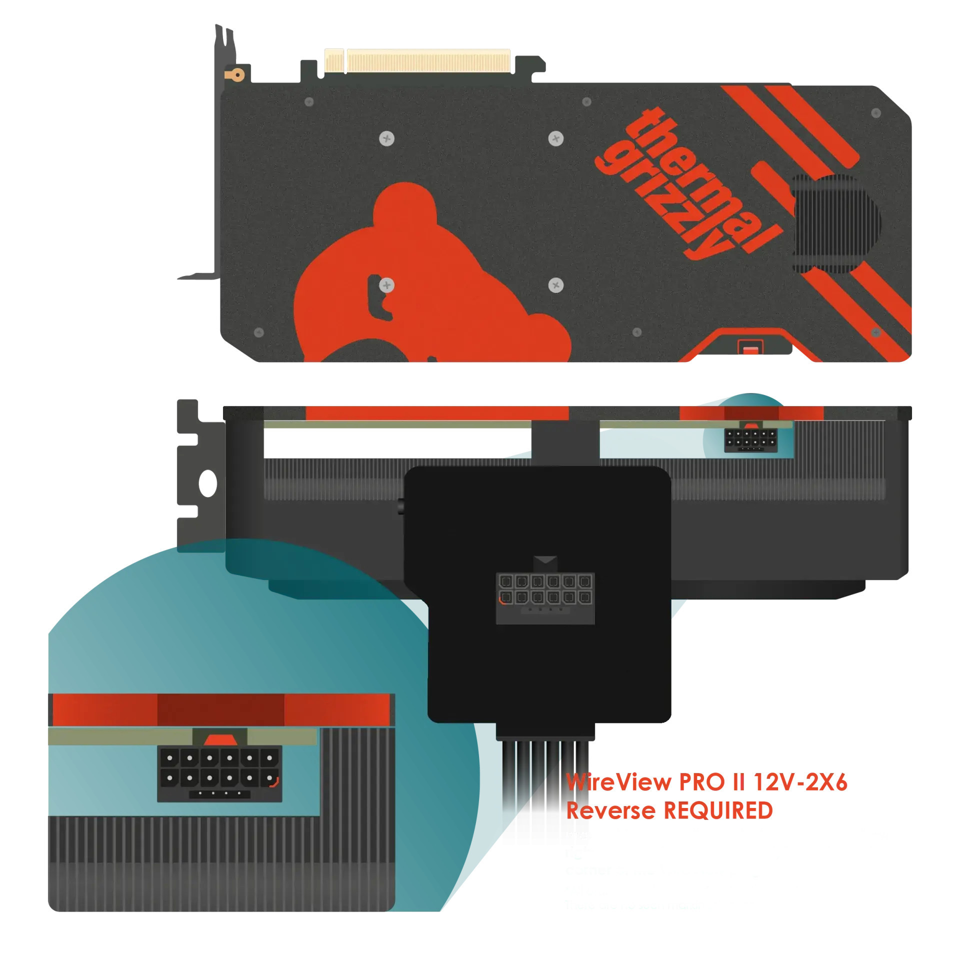 Датчик за видеокарта Thermal Grizzly WireView Pro II GPU 12V-2x6 Reversed, White - TG-WV-P2-H19R-W - 3