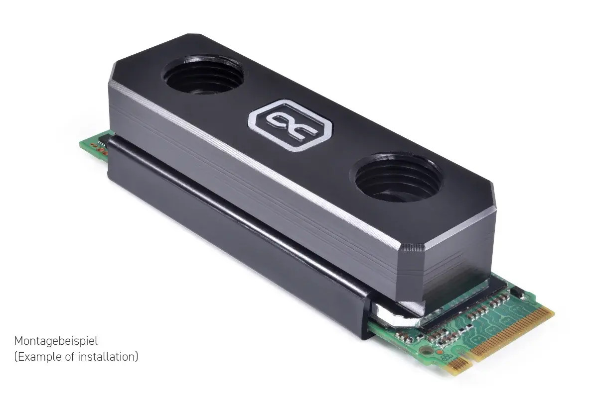 Охладител за SSD Alphacool HDX Apex Acetal M.2 2280, мед, черен - 1021841 - 3