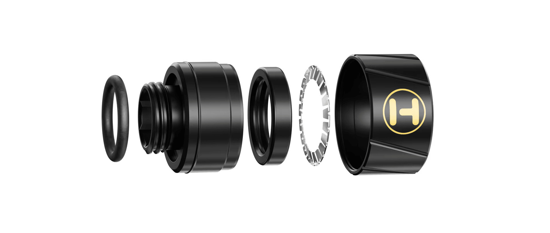 Удължител HYTE Push Connects, G1/4" към G1/4", месинг, черен, 6 бр - FIT-HYTE-001 - 3