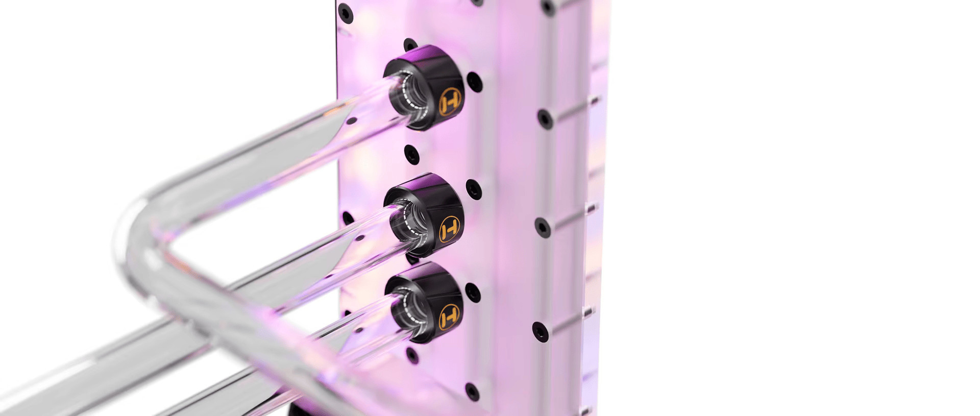 Удължител HYTE Push Connects, G1/4" към G1/4", месинг, черен, 6 бр - FIT-HYTE-001 - 4