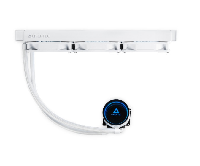 Водно охлаждане за процесор Chieftec Iceberg 360 RGB White, 3x120mm вентилатора, 2200 RPM - CLC-360-RGB-W - 6