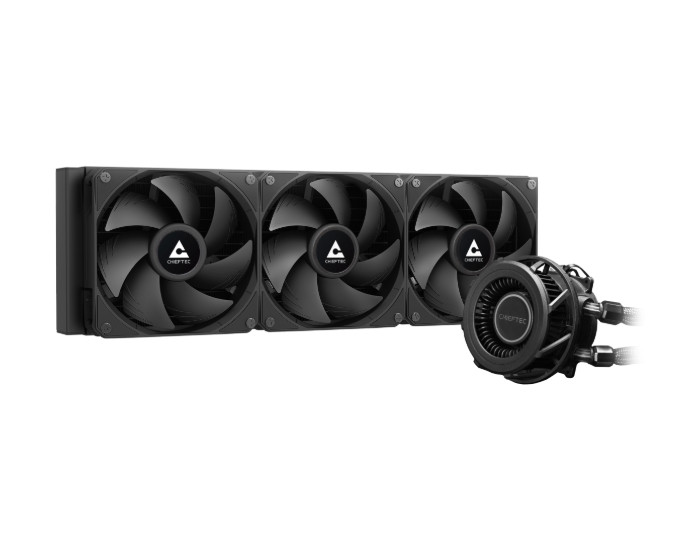 Водно охлаждане за процесор Chieftec Iceberg 360 VRM, 3x120mm вентилатора, 2700 RPM помпа - CLC-360-VRM-BLK - 1