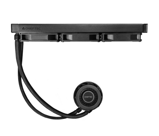 Водно охлаждане за процесор Chieftec Iceberg 360 VRM, 3x120mm вентилатора, 2700 RPM помпа - CLC-360-VRM-BLK - 10