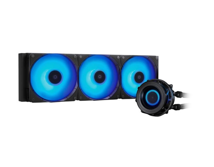 Водно охлаждане за процесор Chieftec Iceberg 360 VRM RGB, 3x120mm вентилатора, RGB подсветка - CLC-360-VRM-RGB - 1