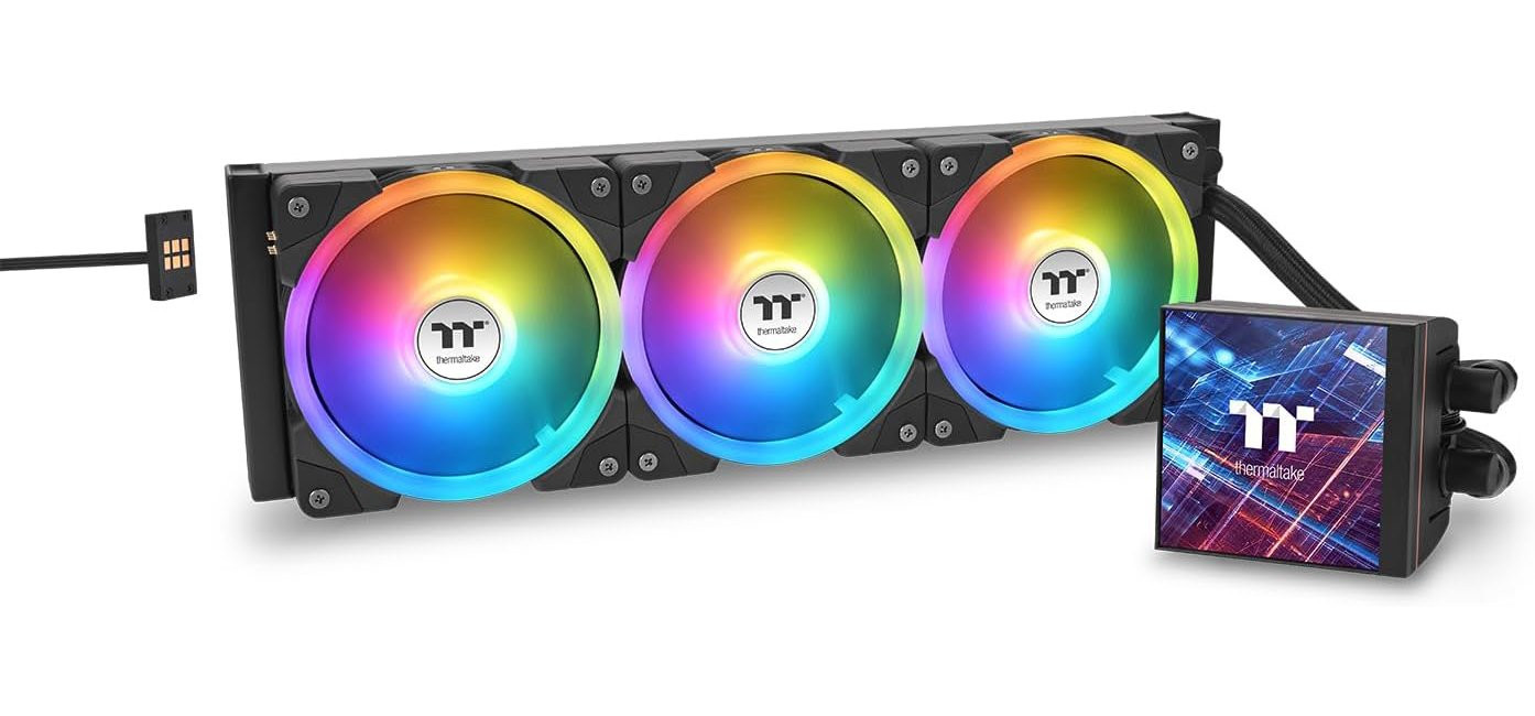 Водно охлаждане за процесор Thermaltake MAGFloe 360 Ultra, 3x120mm вентилатора, RGB подсветка - CL-W432-PL12SW-A - 1