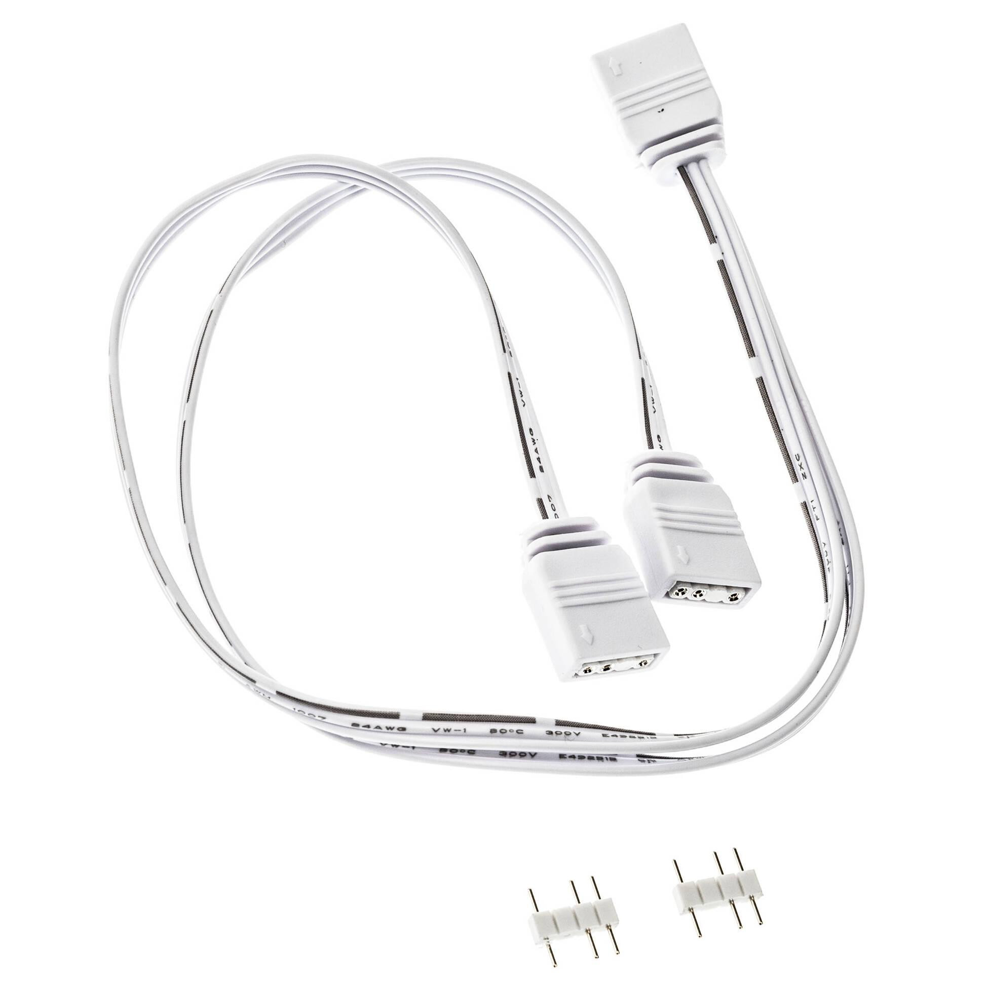 Кабел Kolink ARGB 1-2 Сплитер, 30cm, 3-pin, бял - ZUAD-1627 - 2