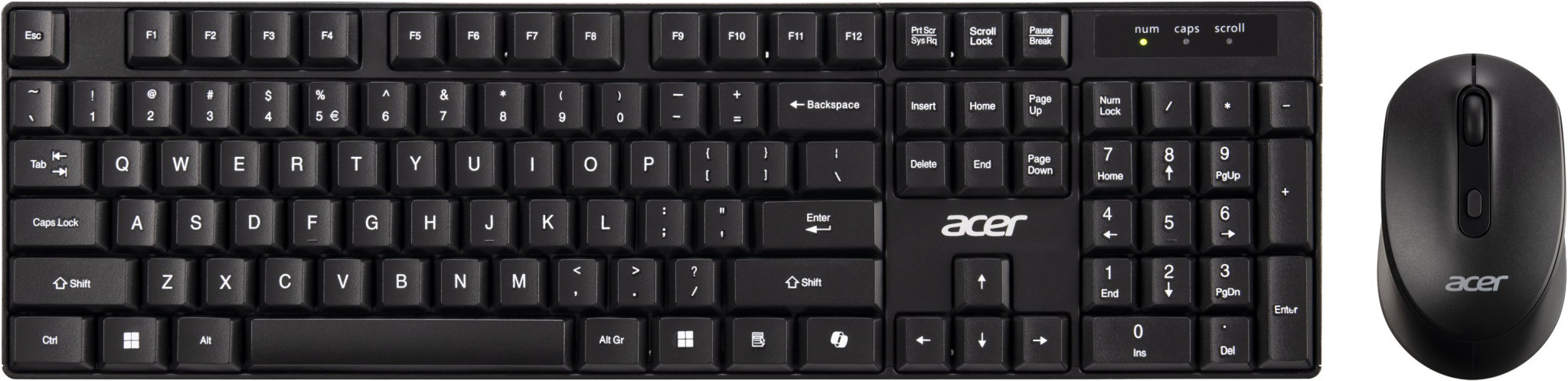Безжичен комплект клавиатура и мишка Acer, US International Layout - GP.ACC11.03M - 1