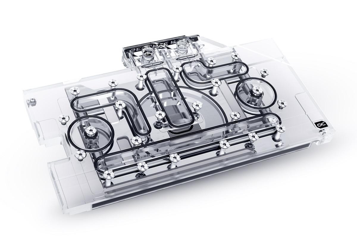 Воден блок за видео карта Alphacool Eisblock Aurora Acryl GPX-N, RTX 3070 TUF/DUAL, Backplate, RGB - 1021213 - 1