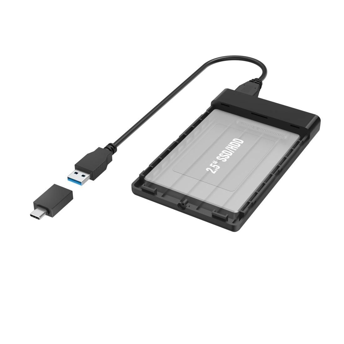 Кутия за твърд диск HAMA, 2.5", SATA III, USB 3.2 Gen 1 - HAMA-200760 - 3