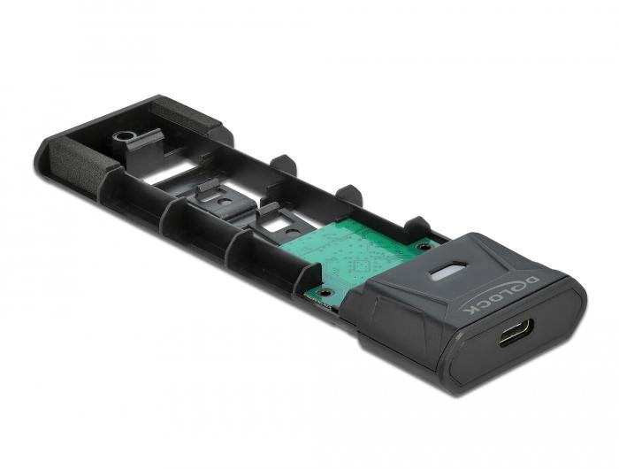 Външна кутийка Delock, За M.2 NVMe PCIe или SATA SSD, USB-C 3.2 Gen 2, Инсталация без инструменти - DELOCK-42638 - 3