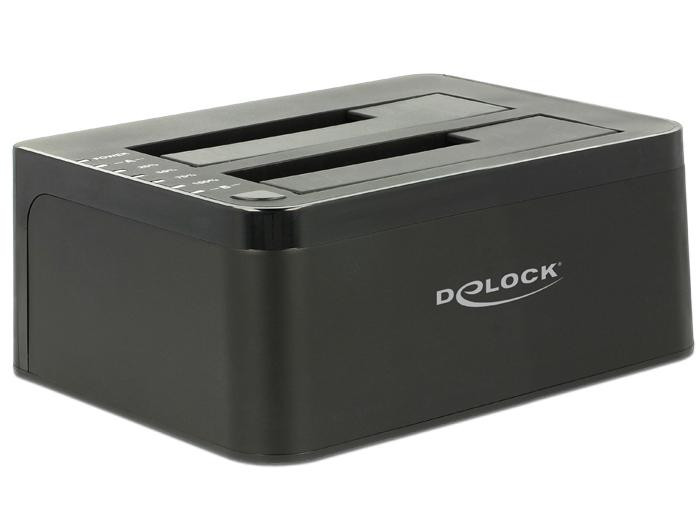 Външна докинг станция DeLock 62661, 2.5"/3.5" SATA, USB 3.0, Функция за клониране - DELOCK-62661 - 1