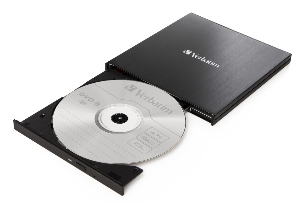 Външно оптично устройство Verbatim Slimline, DVD-RW, USB 3.2 Gen 1/USB-C - 43886 - 2