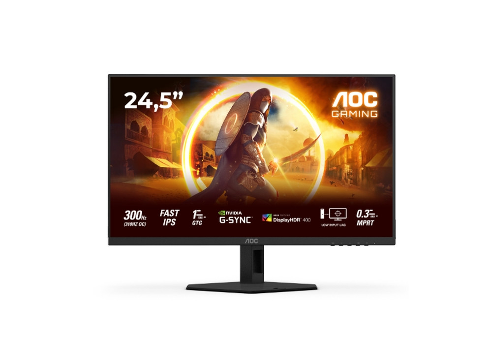 Монитор AOC 25G4SRE, 24.5" Fast IPS, 1920x1080@310Hz, 1ms, Adaptive-Sync - 1