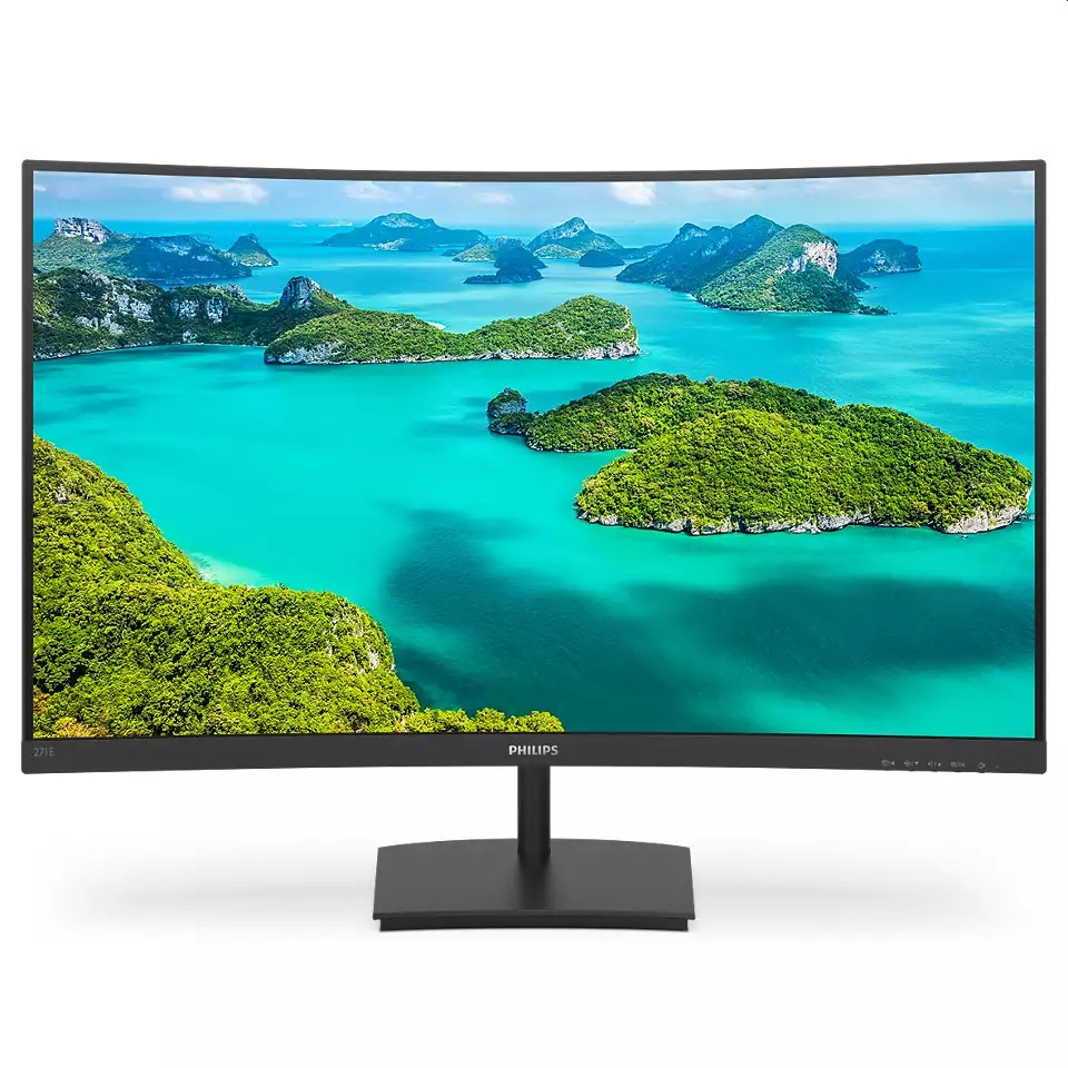 Монитор Philips 271E1SCA, 27" Curved VA Full HD 75Hz, FreeSync, 3W x2 - 271E1SCA/00 - 1