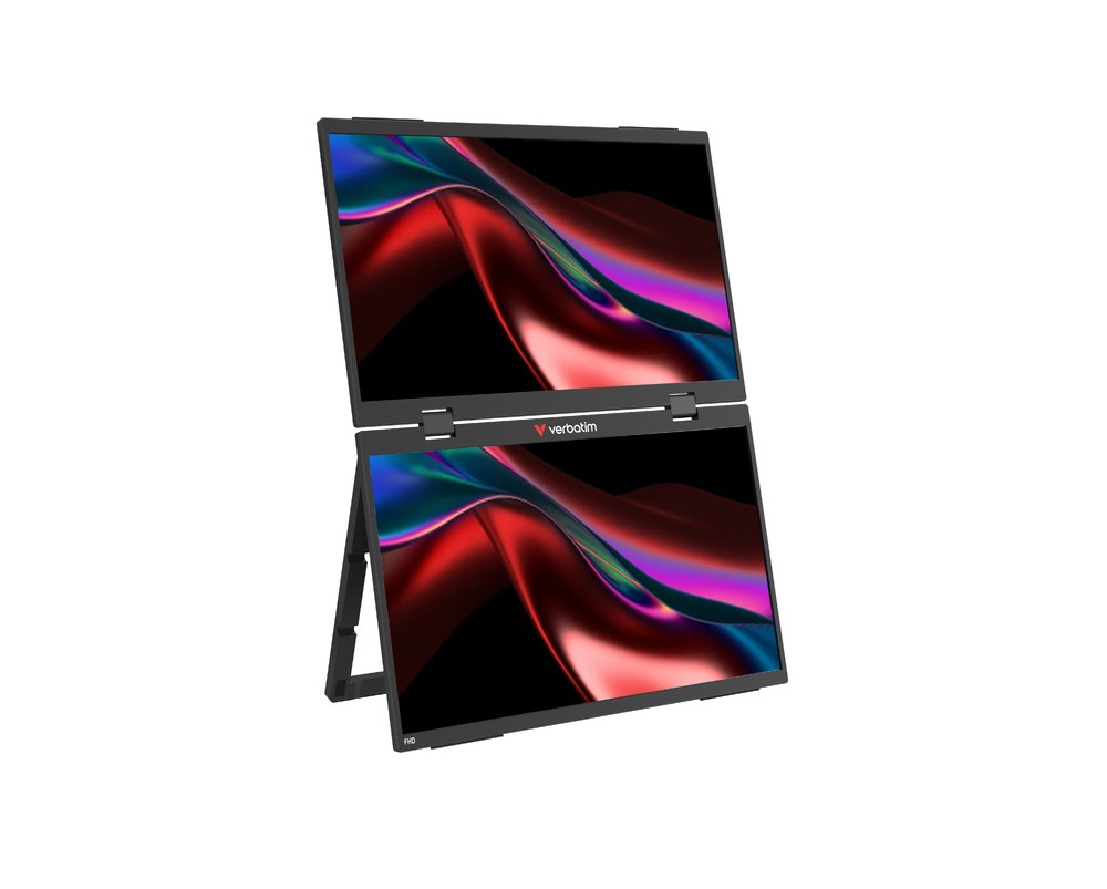 Монитор Verbatim Portable Dual Monitor Essentials, 15.6" (39.62 cm) x2 Full HD IPS - 32403 - 9