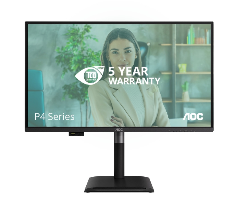 Монитор AOC Q27P4U, 27" (68.58 cm) IPS, WQHD 2560x1440@120Hz, 4ms, 350 cd/m², Adaptive-Sync, USB-C, HDMI, DP, USBHub, регулируем - 2