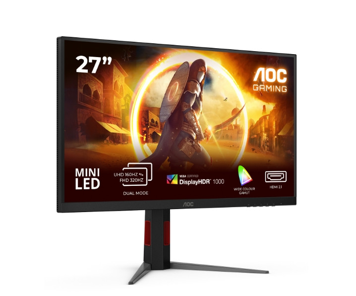 Монитор AOC U27G4XM, 27" Fast IPS MiniLED, 4K UHD (3840x2160) 160Hz - 2