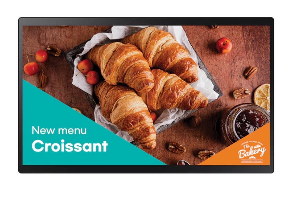 Широкоформатен дисплей Samsung QB24CT, 24" (60.96 cm) ADS Touch, Full HD 1920x1080, HDMI, USB, Tizen 7.0 - LH24QBCTBGCXEN - 1