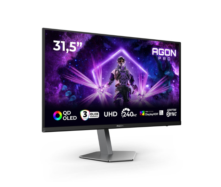 Монитор AOC AG326UZD2, 31.5" QD-OLED 4K@240Hz, Adaptive-Sync, USB-C, KVM - 2