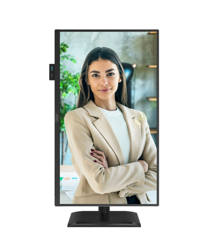 Монитор AOC 24P4U, 23.8" Full HD IPS 120Hz, Adaptive-Sync, USB-C 15W, регулируема височина - 7
