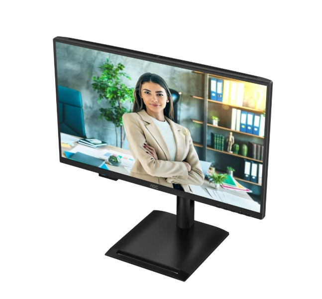 Монитор AOC 24P4U, 23.8" Full HD IPS 120Hz, Adaptive-Sync, USB-C 15W, регулируема височина - 10
