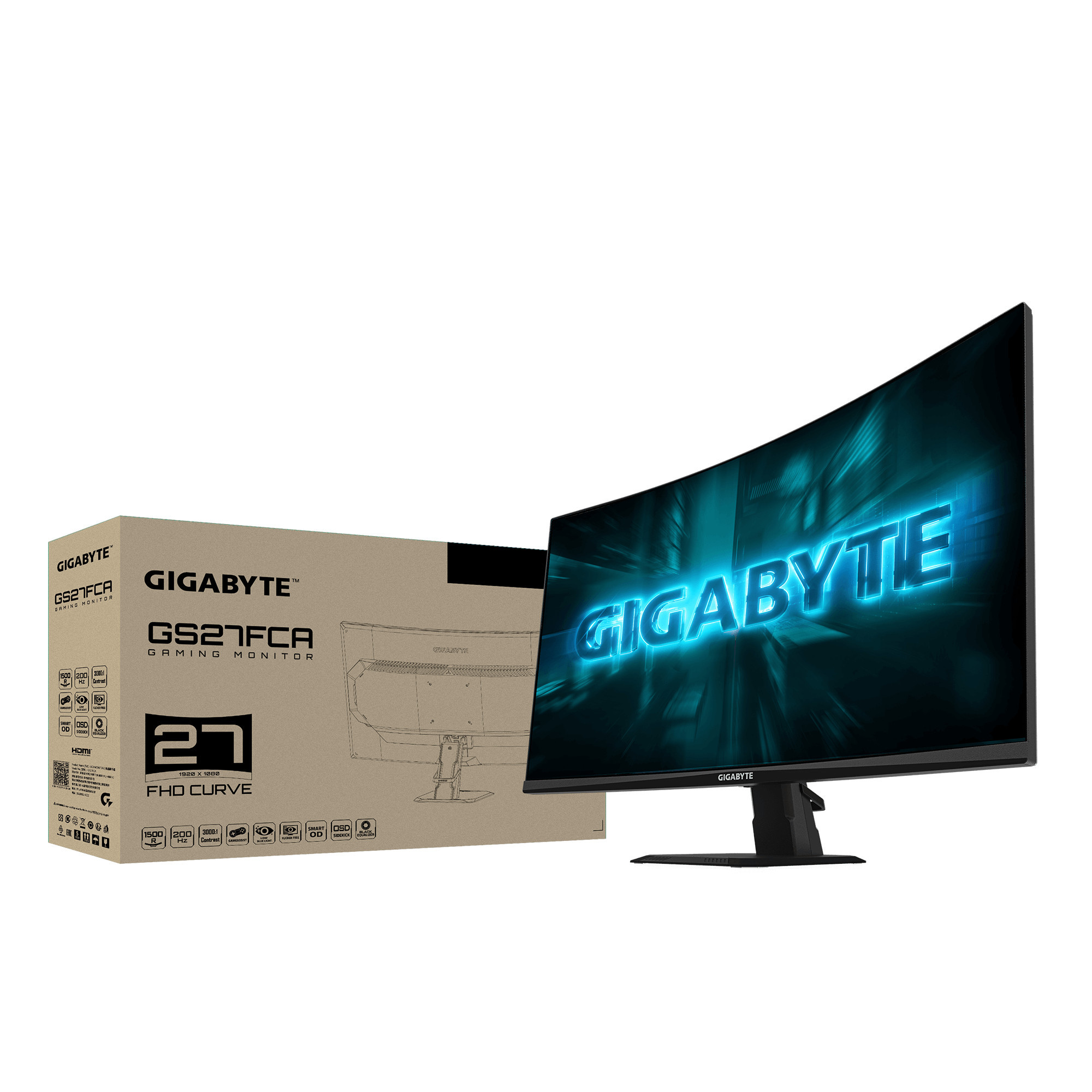 Монитор GIGABYTE GS27FCA, 27" VA Full HD (1920x1080) 200Hz - 7