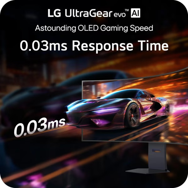 Монитор LG UltraGear evo 45GX950B-B, 44.5" Curved OLED QHD 5K2K (5120x1440), 165Hz, 0.03ms, G-Sync/FreeSync, USB-C 90W, HDR 400 - 3