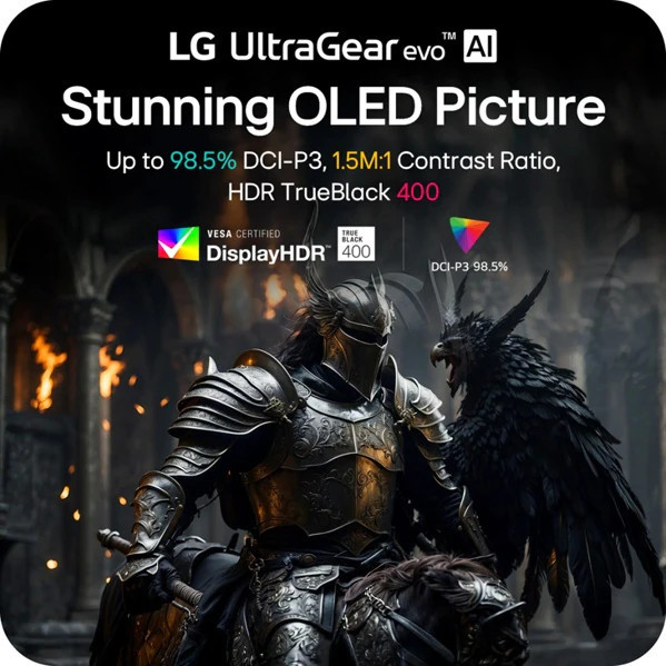 Монитор LG UltraGear evo 45GX950B-B, 44.5" Curved OLED QHD 5K2K (5120x1440), 165Hz, 0.03ms, G-Sync/FreeSync, USB-C 90W, HDR 400 - 8