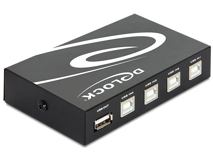 Превключвател DeLock, 4 x USB 2.0 порта, Черен - DELOCK-87634 - 2