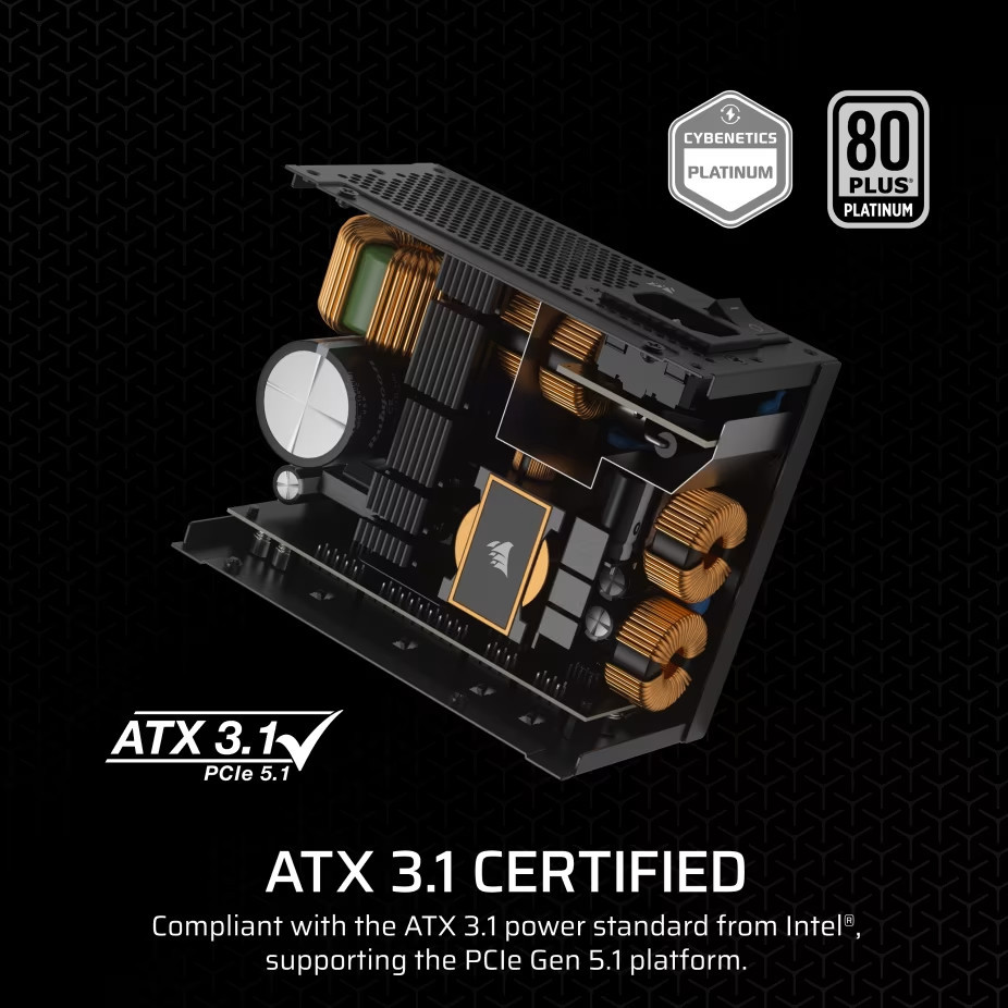Модулно захранване Corsair SF1000, 1000W, SFX, 80 Plus Platinum - CP-9020257-EU - 3