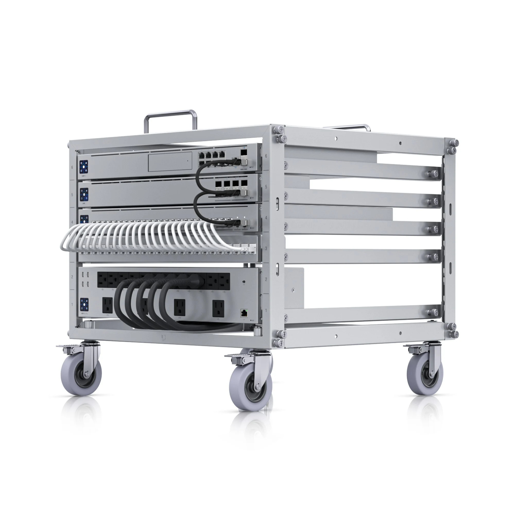 Rack шкаф Ubiquiti UniFi, 6U open frame mobile tool-less - U-RACK-6U-TL - 2