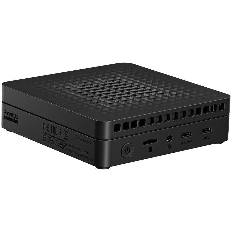Мини компютър PRESTIGIO SOLUTIONS PSMPC100, Intel N100, Intel UHD Graphics, 8GB DDR4, 256GB SSD, Linux Ubuntu - PSMPC100_8256L - 1